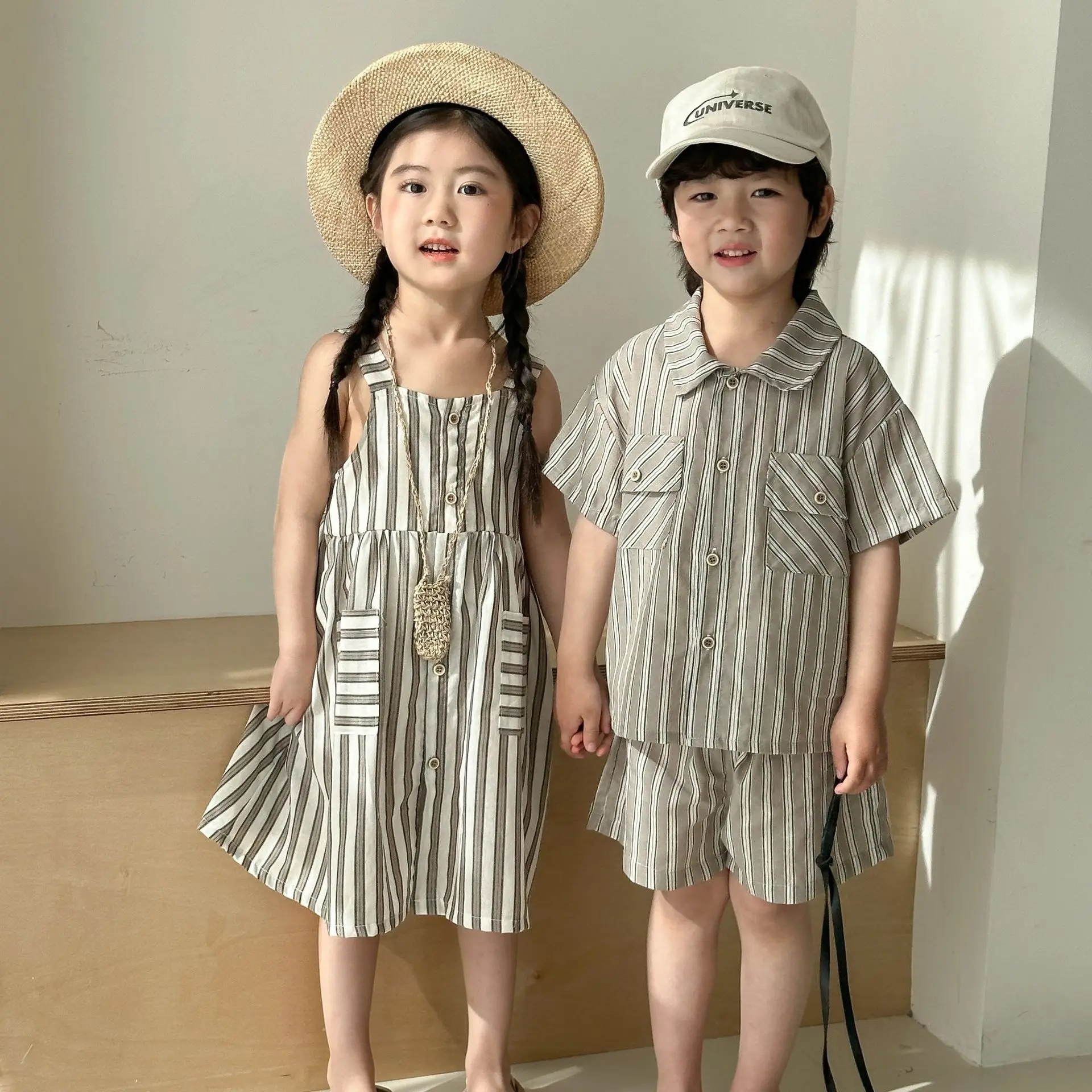 Conjunto de verano a juego para hermanos – camisa y vestido - imagen 2