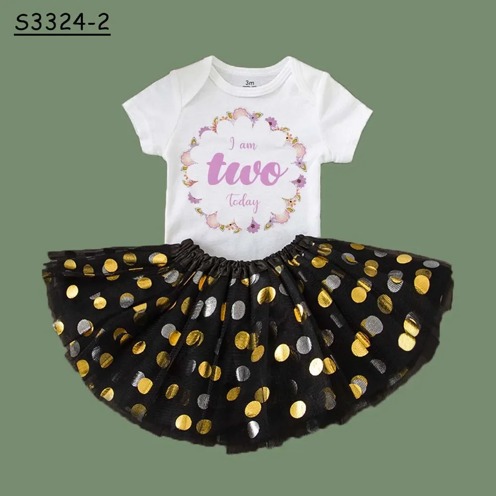 Vestido con tutú para niña recién nacida y falda con bodys - imagen 5