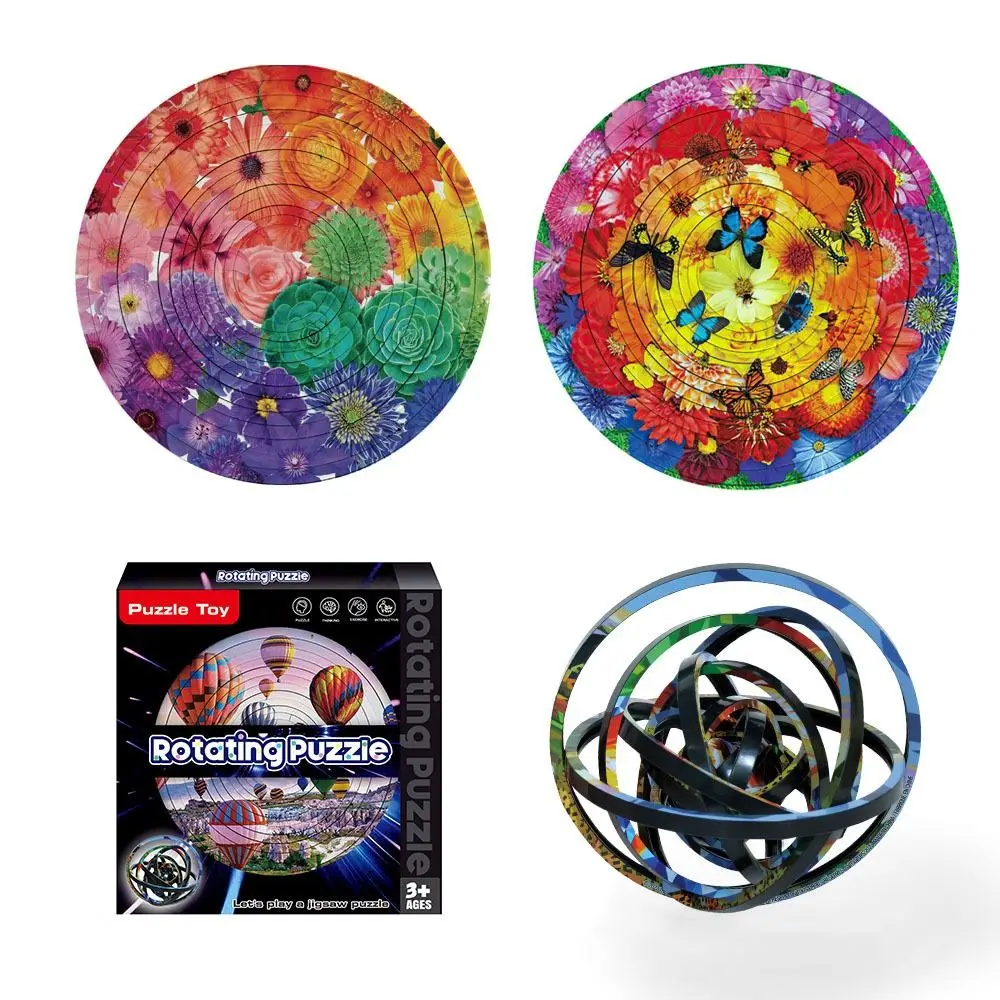 Rompecabezas 3D giratorio de manualidades con bolas y bloques - imagen 4