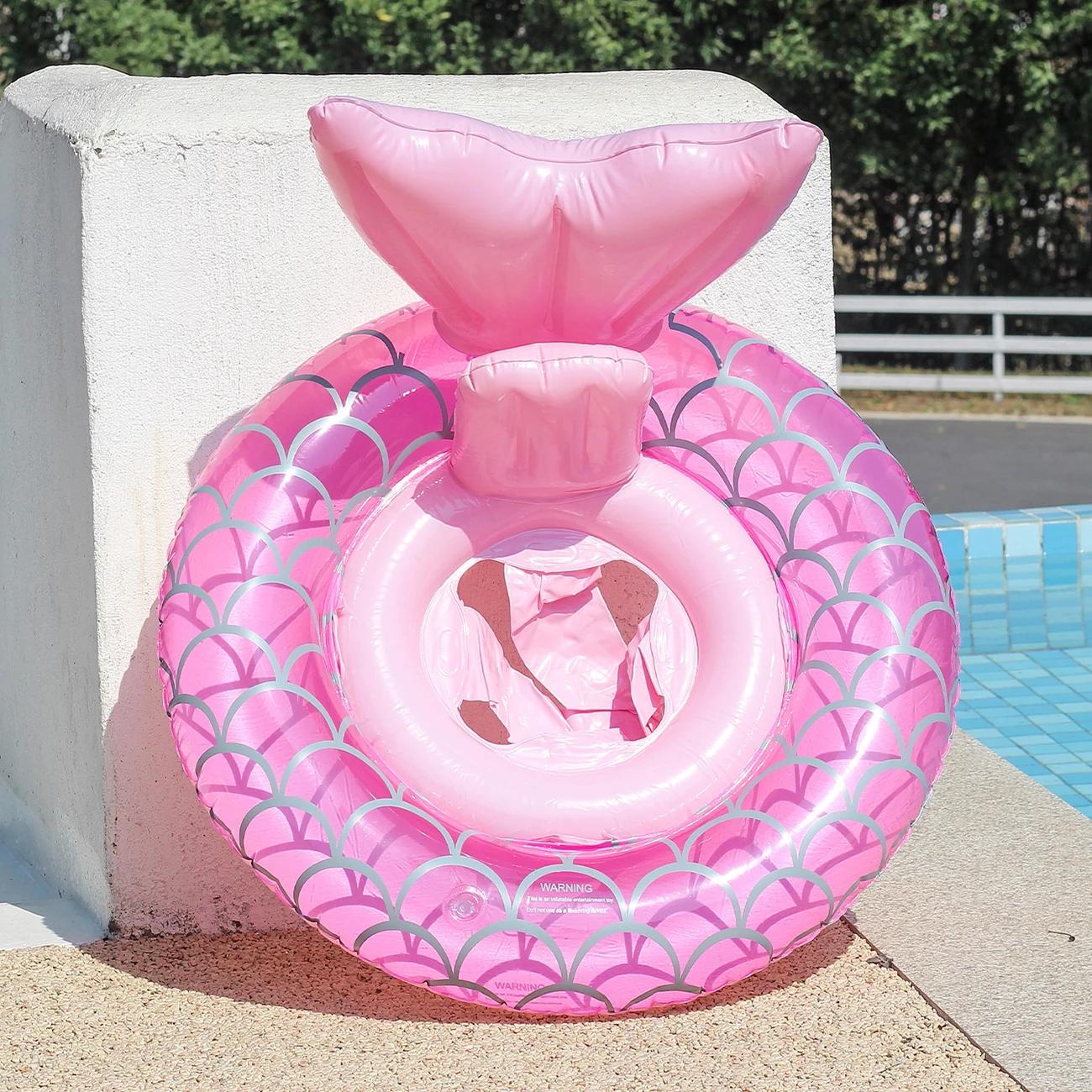 Flotador de piscina bebé con forma de sirena para natación - imagen 5