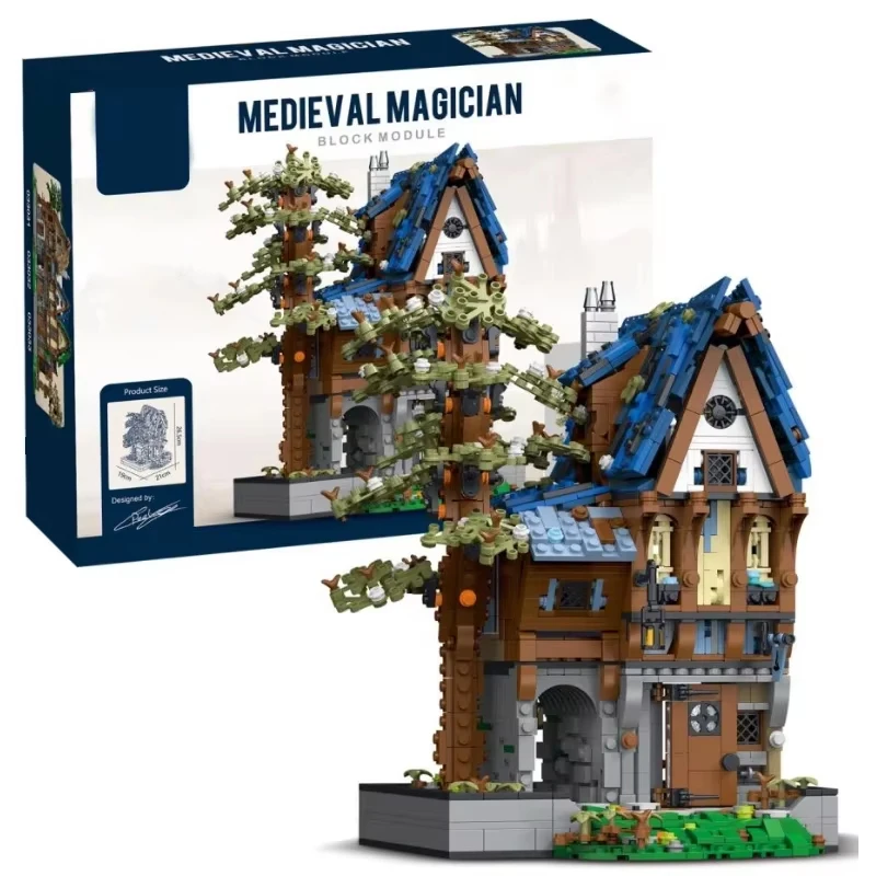 Set bloques construcción medievales - Casa mágica para niños