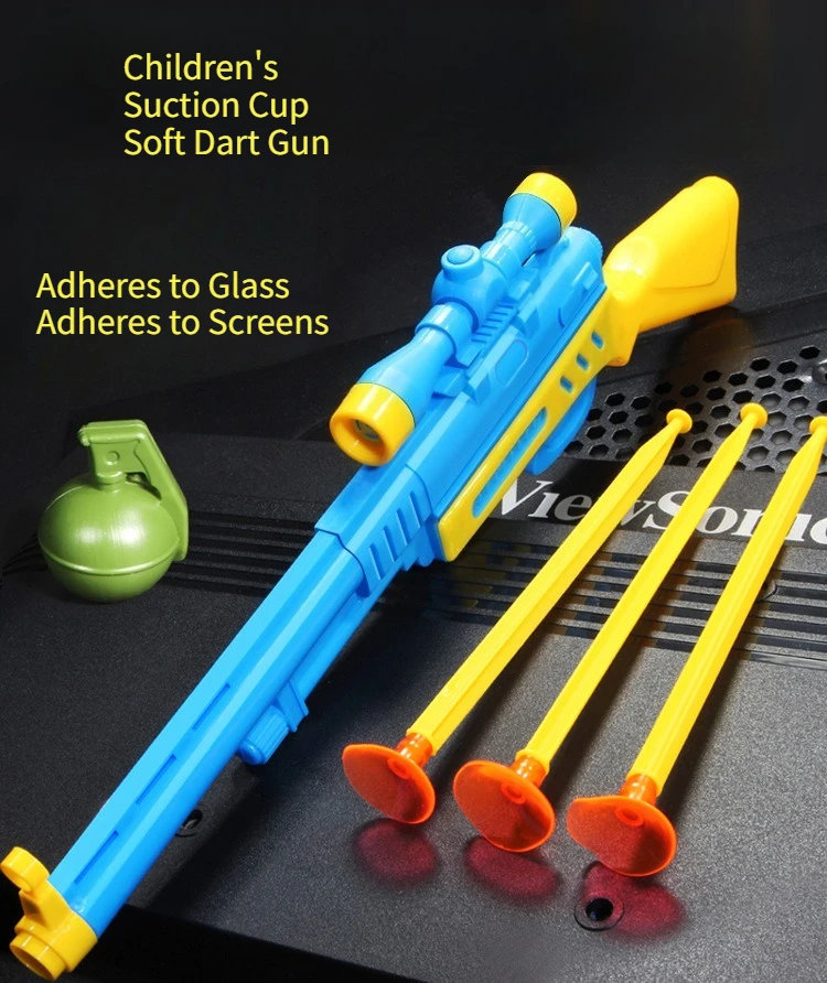 Pistola de juguete mostrando su diseño ergonómico