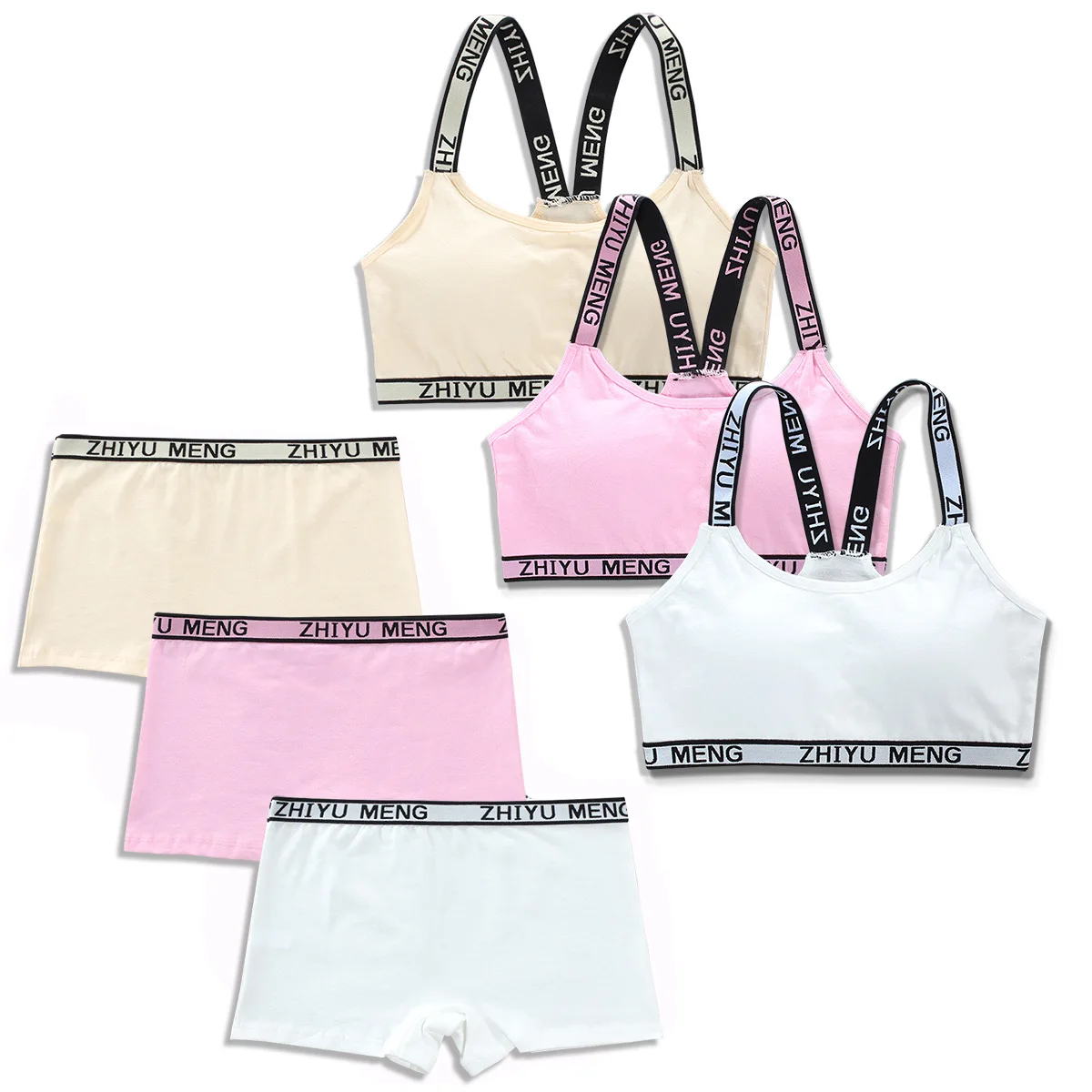 Conjunto de sujetador y braguitas infantil unisex, ajustable - imagen 3