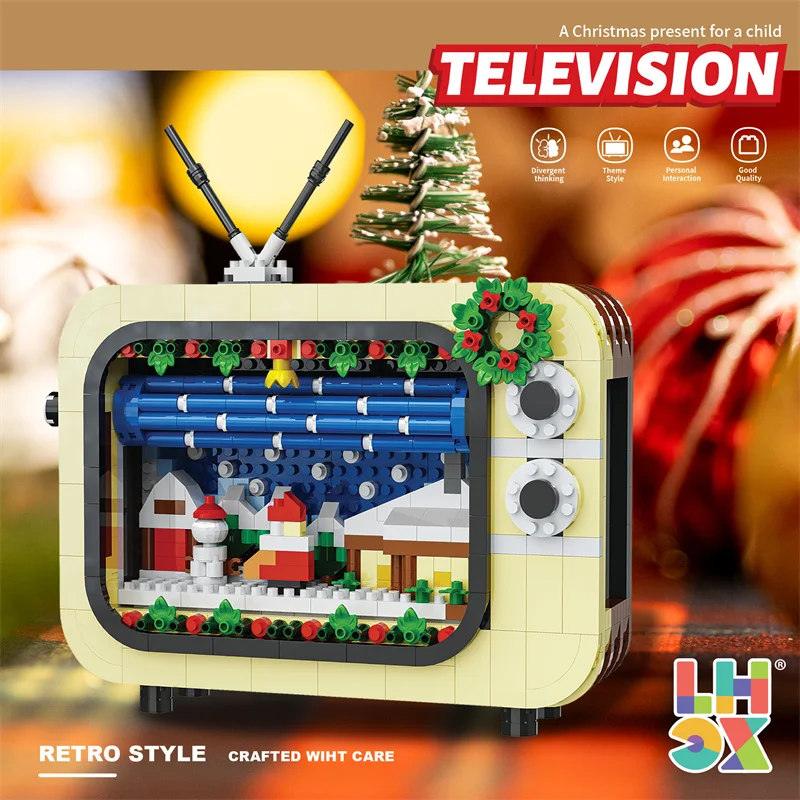 Bloques de construcción TV estilo Retro para niños - imagen 5