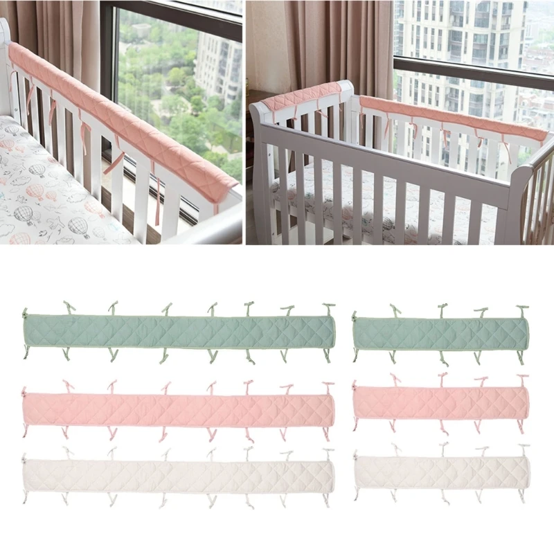 Parachoques acolchados para cuna – Protectores transpirables