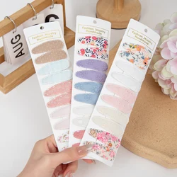 Pinzas de bala y lazos hechos a mano con flores para niña (10 unidades)