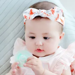 Diademas bebé recién nacido elásticas con lazo estampado floral