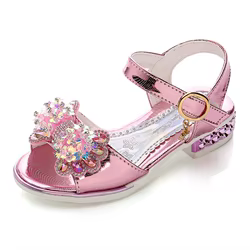 Sandalias de verano para niño con lazo diamante antideslizante