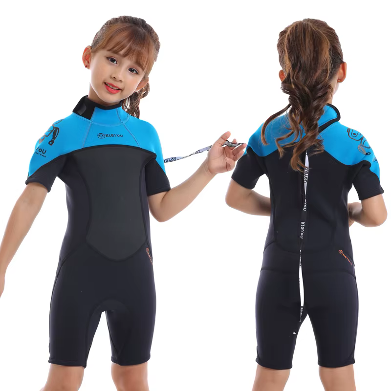 Traje de neopreno corto térmico para niño – Surf y apnea - imagen 4