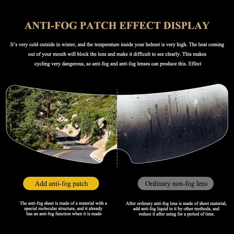 Película antivaho impermeable para espejo de casco moto universal - imagen 4