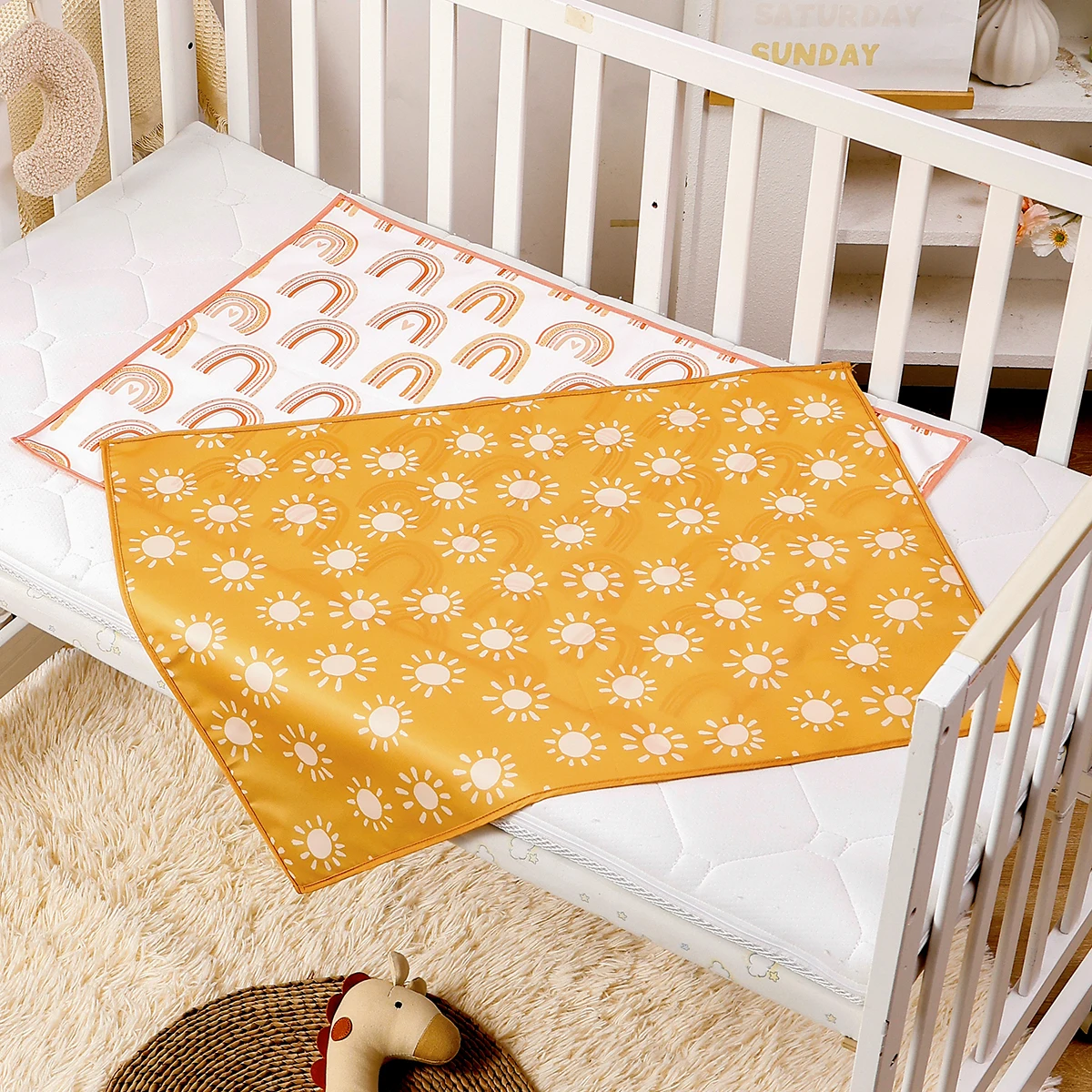 Elinfant alfombrilla para cambiar pañales impermeable plegable - imagen 5