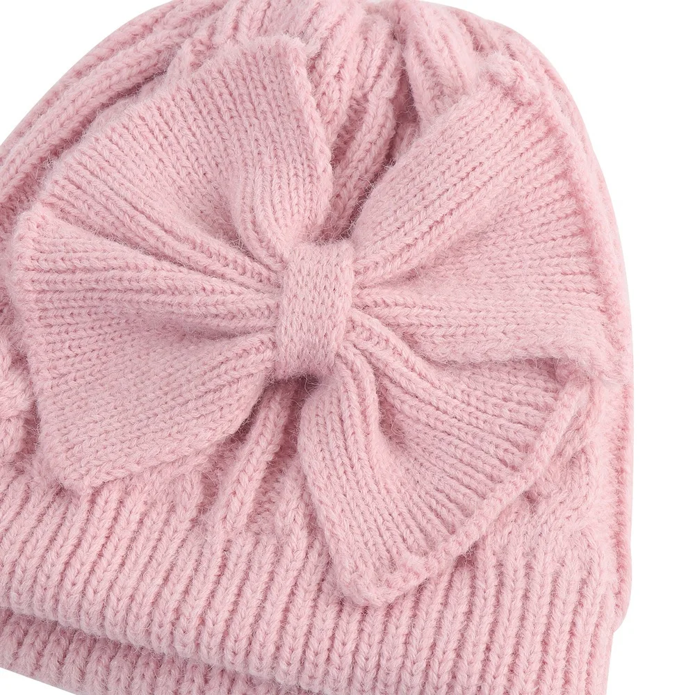 Gorro de punto con orejeras para bebé unisex – Lazo otoño/invierno - imagen 5