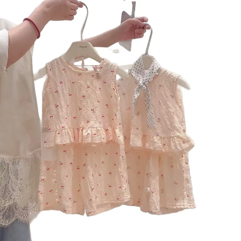 Vestido de princesa con chaleco para niña – Verano