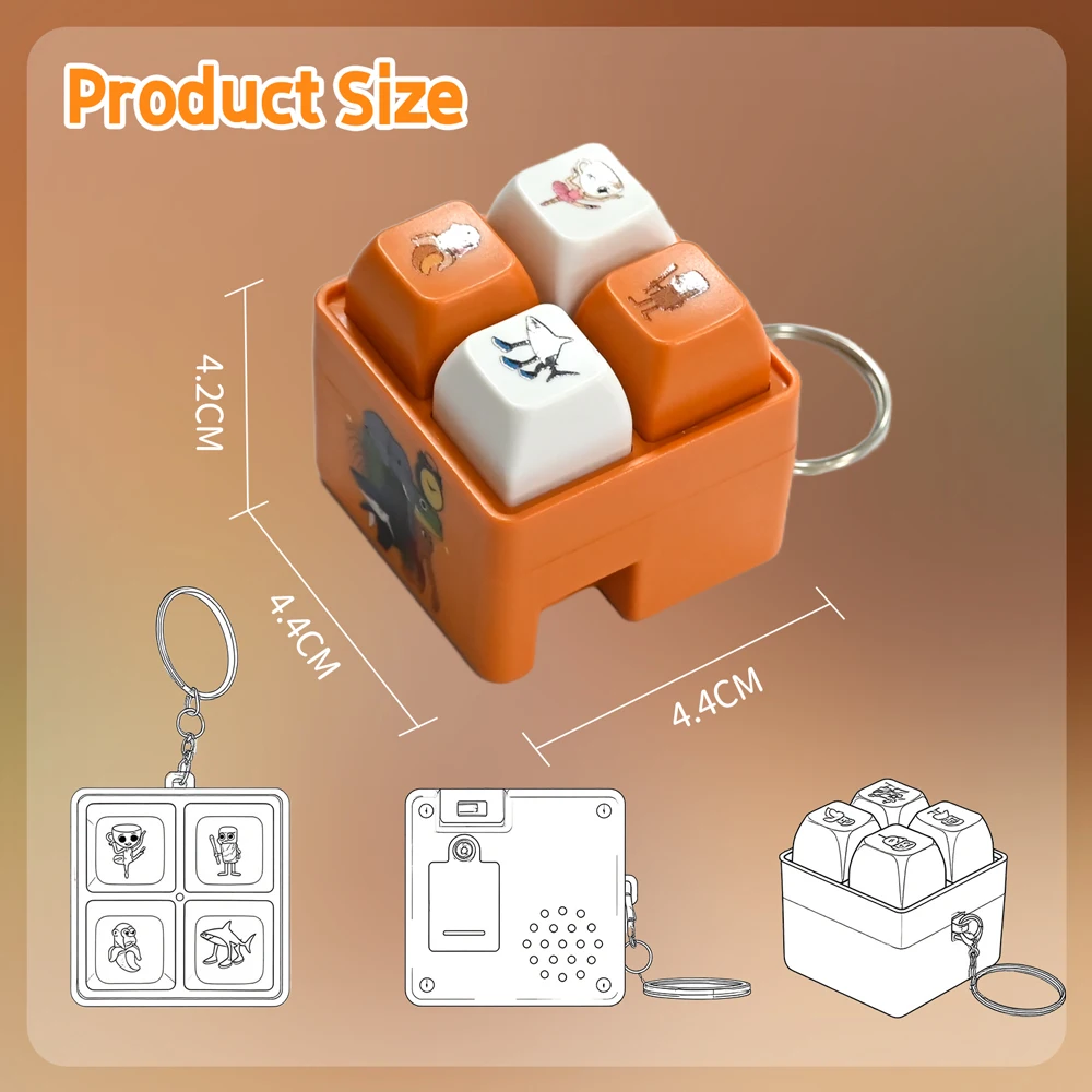 Teclado fidget antiestrés infantil con sonido y luz - imagen 5