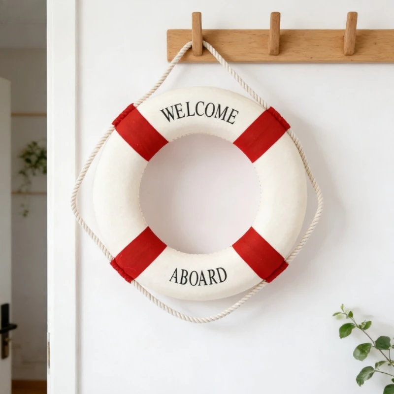 Aro salvavidas decorativo náutico para cuarto infantil y estudio - imagen 4
