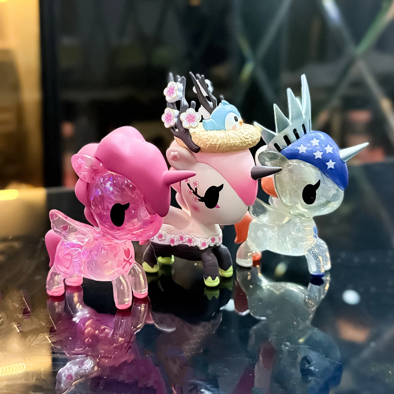 Diversos diseños de la serie unicornio