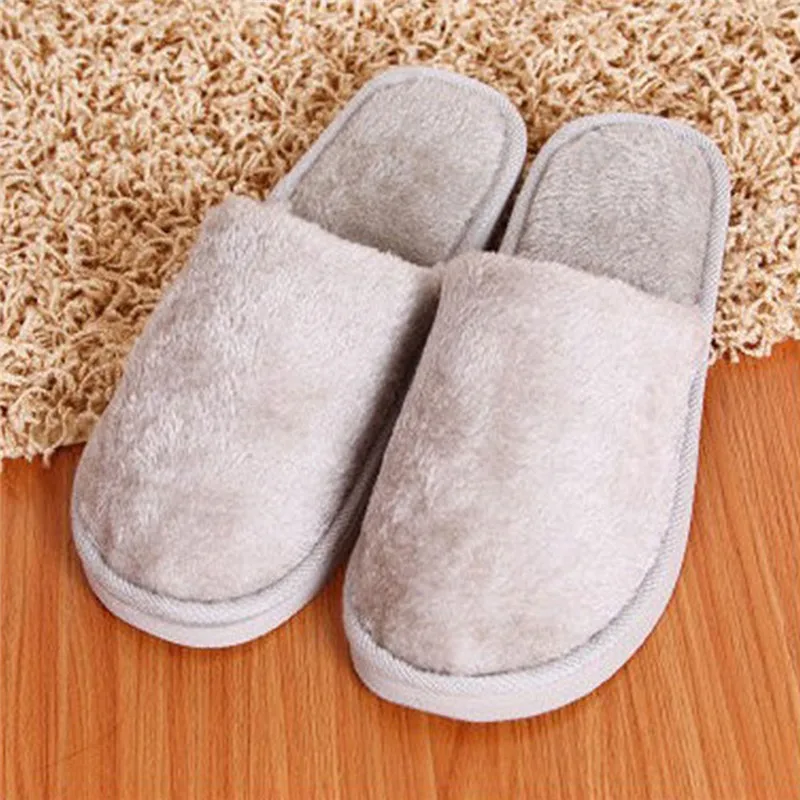 Pantuflas antideslizantes de algodón suaves para casa y dormitorio - imagen 3