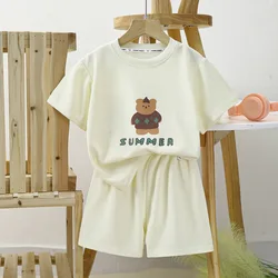 Conjunto bebé de algodón – Camiseta y short para verano
