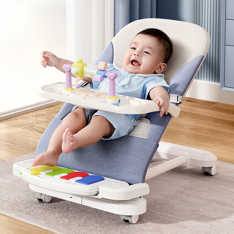 Mecedora reclinable para bebé con música y bandeja - imagen 3