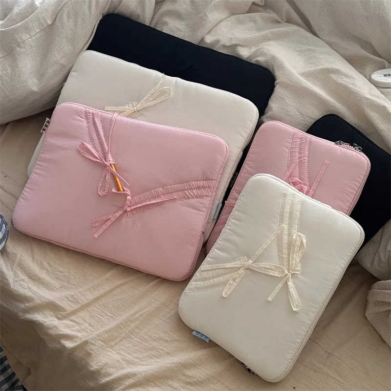 Funda acolchada con lazo para portátil y tablet esponjosa - imagen 3