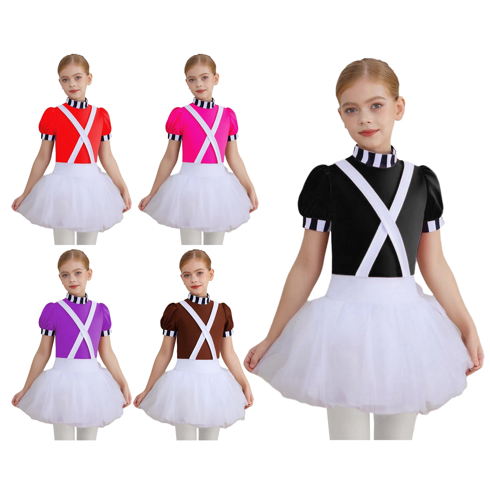 Disfraz de chocolatero con tutú para niñas de carnaval - imagen 5