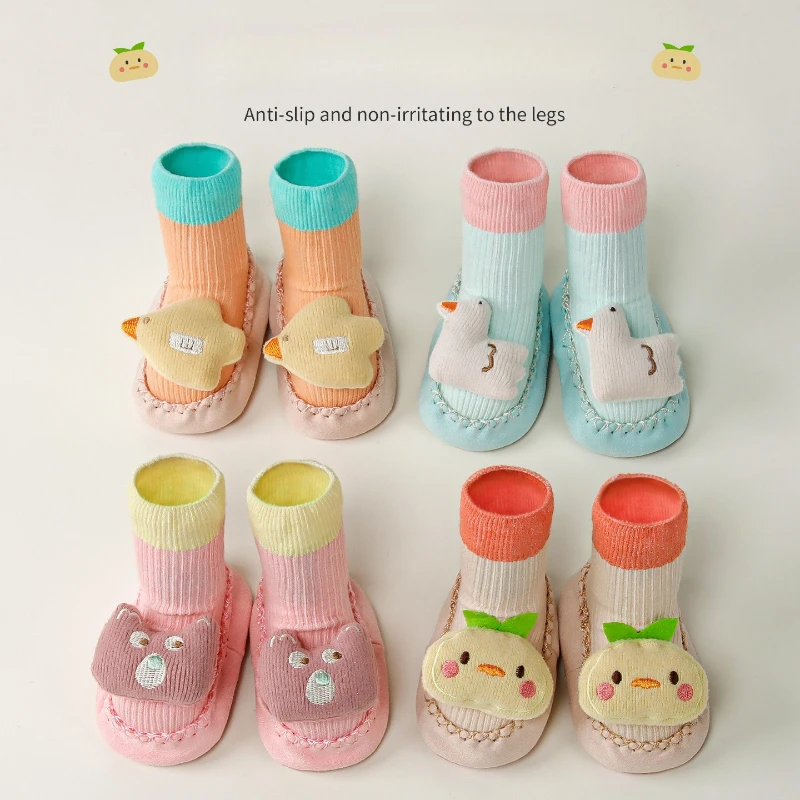 Botines bebé con suela de cuero antideslizante para primavera y otoño - imagen 4
