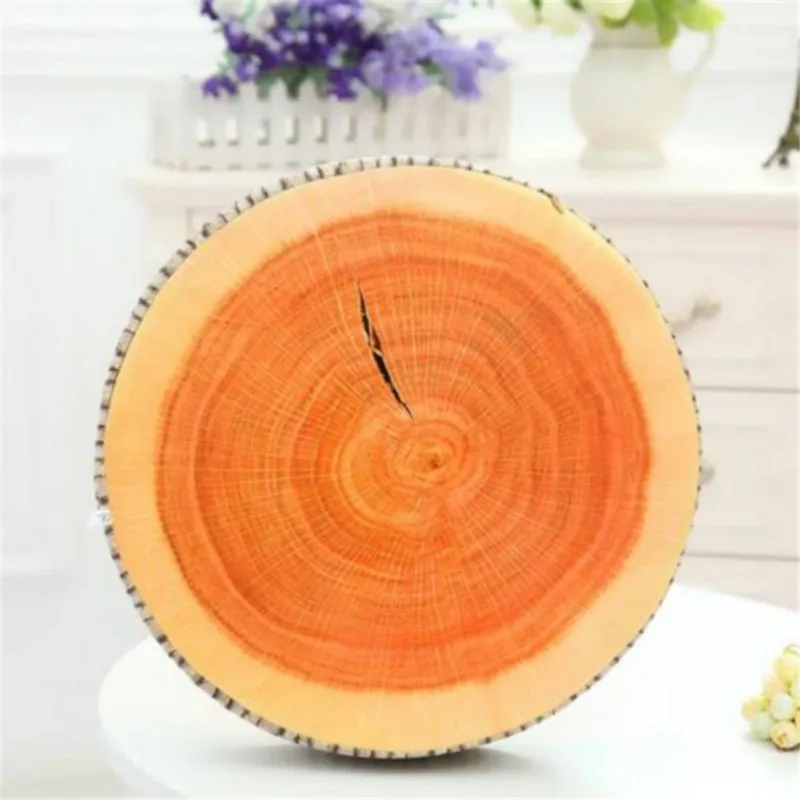 Cojín decorativo en forma de tocón – Ideal para hogar y coche - imagen 2