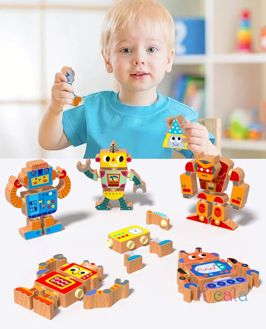 Piezas y estructura del robot para montaje