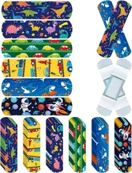 Tiritas adhesivas kawaii para niños – Estampados de dinosaurios y cohetes