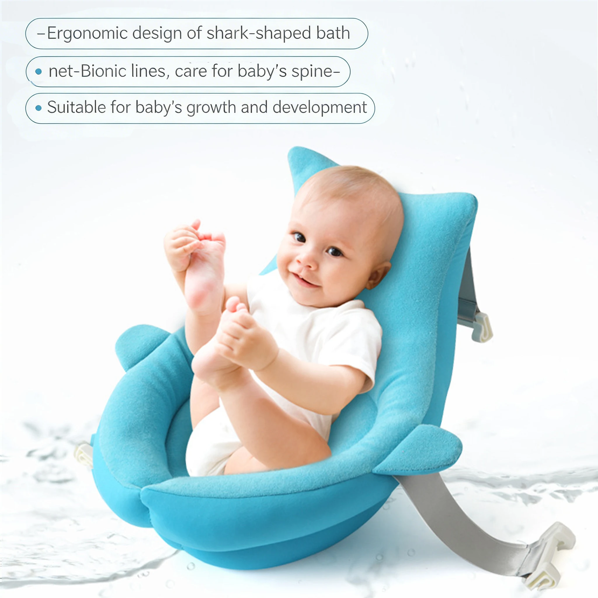 Almohadilla plegable soporte para bañera
