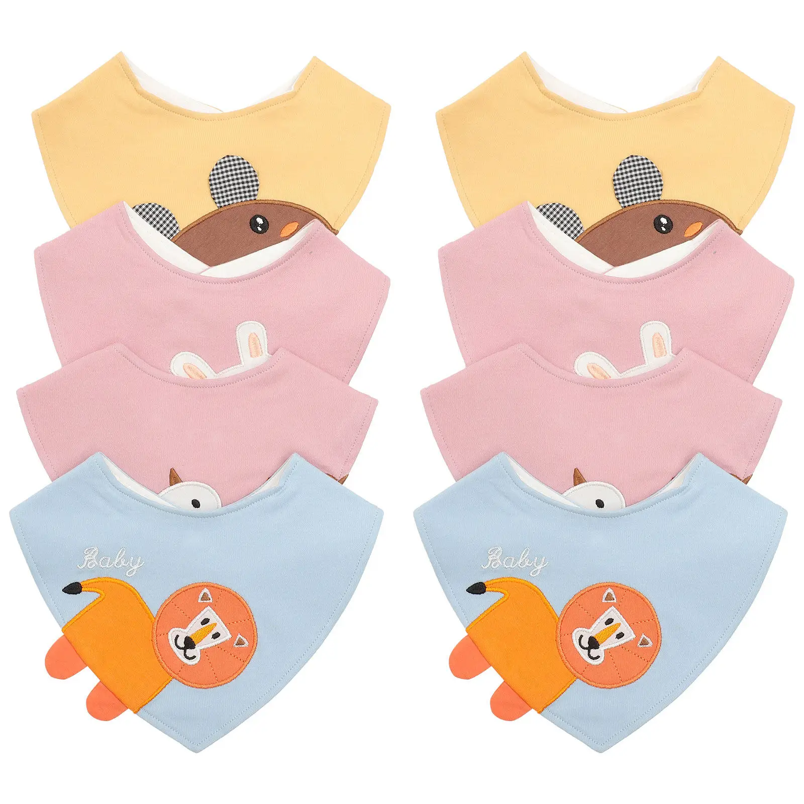 Baberos absorbentes de algodón para la saliva del bebé – dibujos - imagen 4