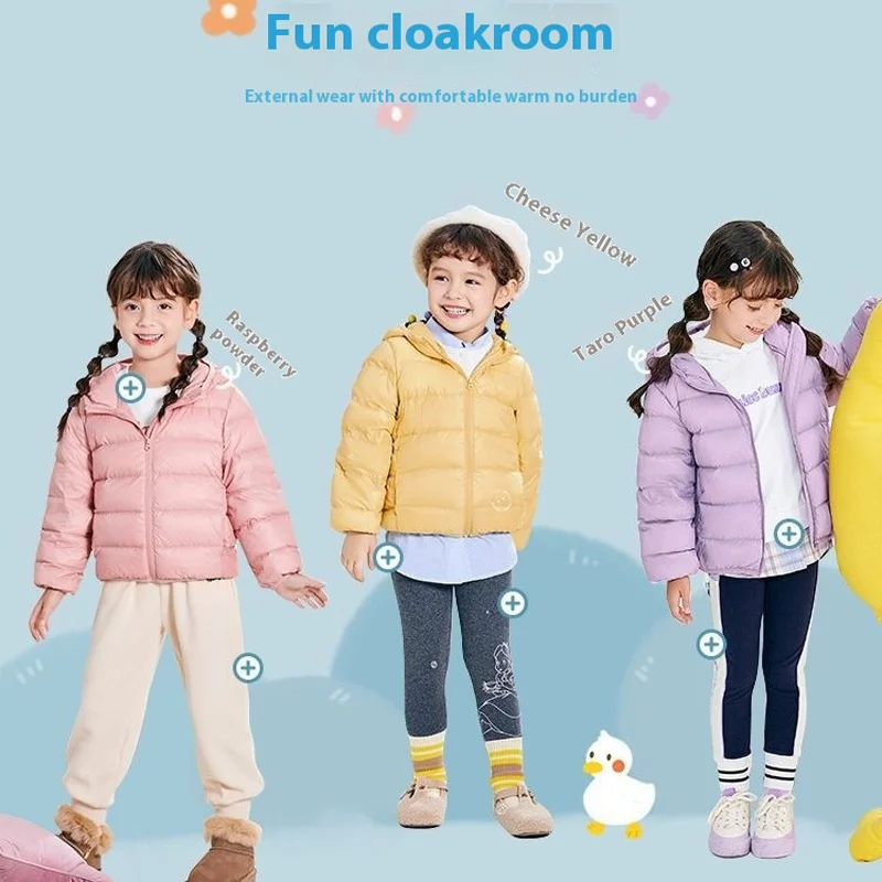 Chaqueta de plumón ligera para niños con capucha de pato - imagen 5