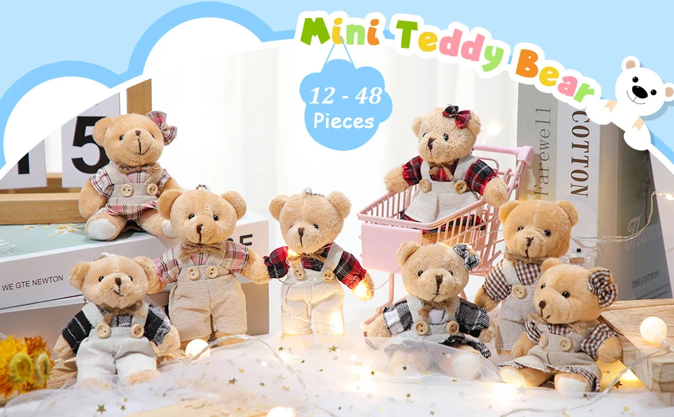 Oso mini de peluche de 10 cm