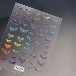 Pegatinas holográficas con brillo láser para álbumes de recortes