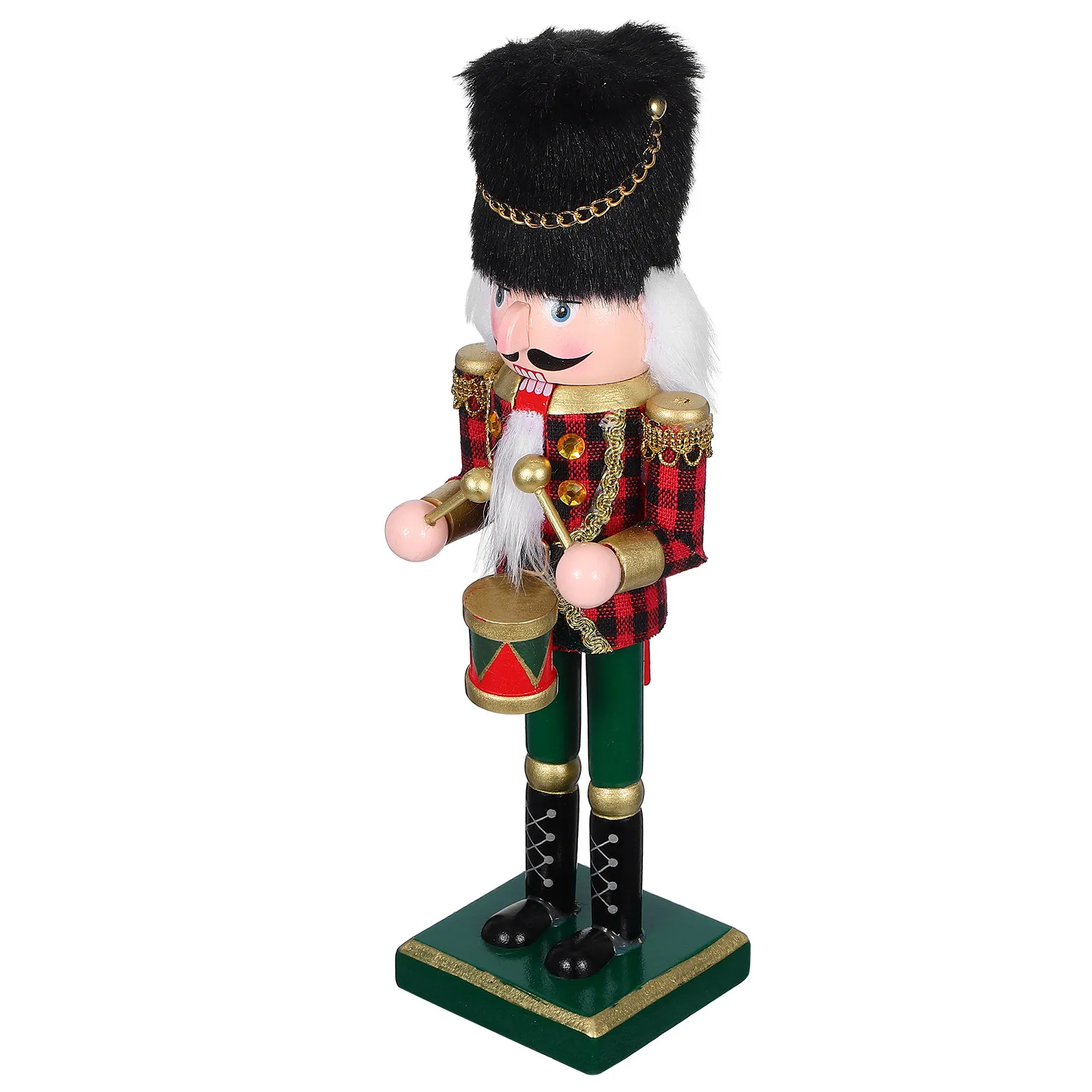 Cascanueces de madera soldado navideño clásico para mesa o repisa - imagen 2
