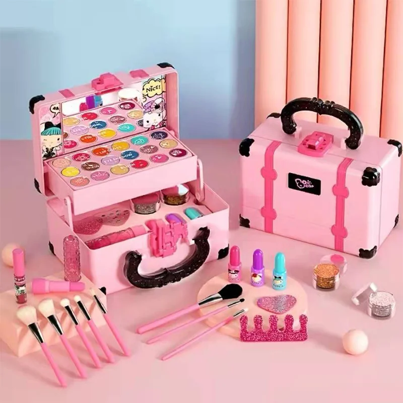 Maquillaje infantil princesa no tóxico, set juego de rol