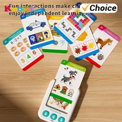 Tarjeta de aprendizaje bilingüe con audio para niños – Juguete educativo
