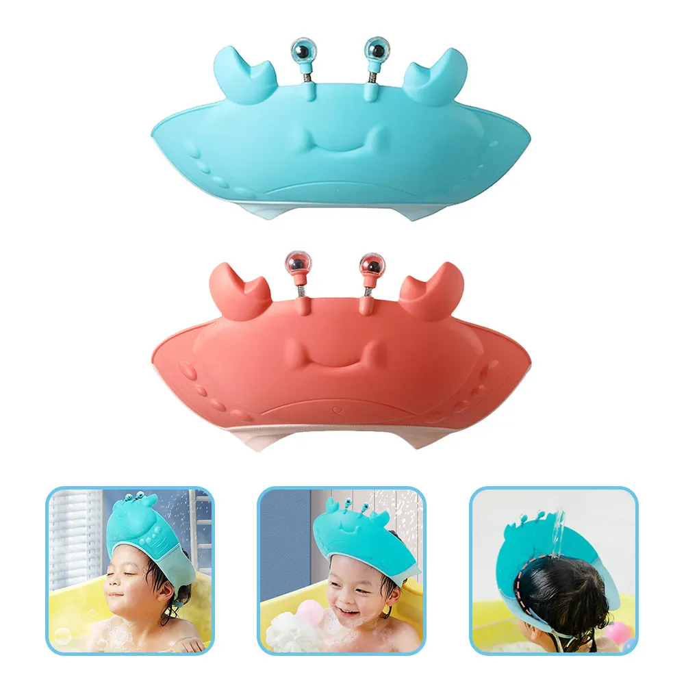 Gorro de silicona para lavar el pelo infantil ajustable cangrejo - imagen 4