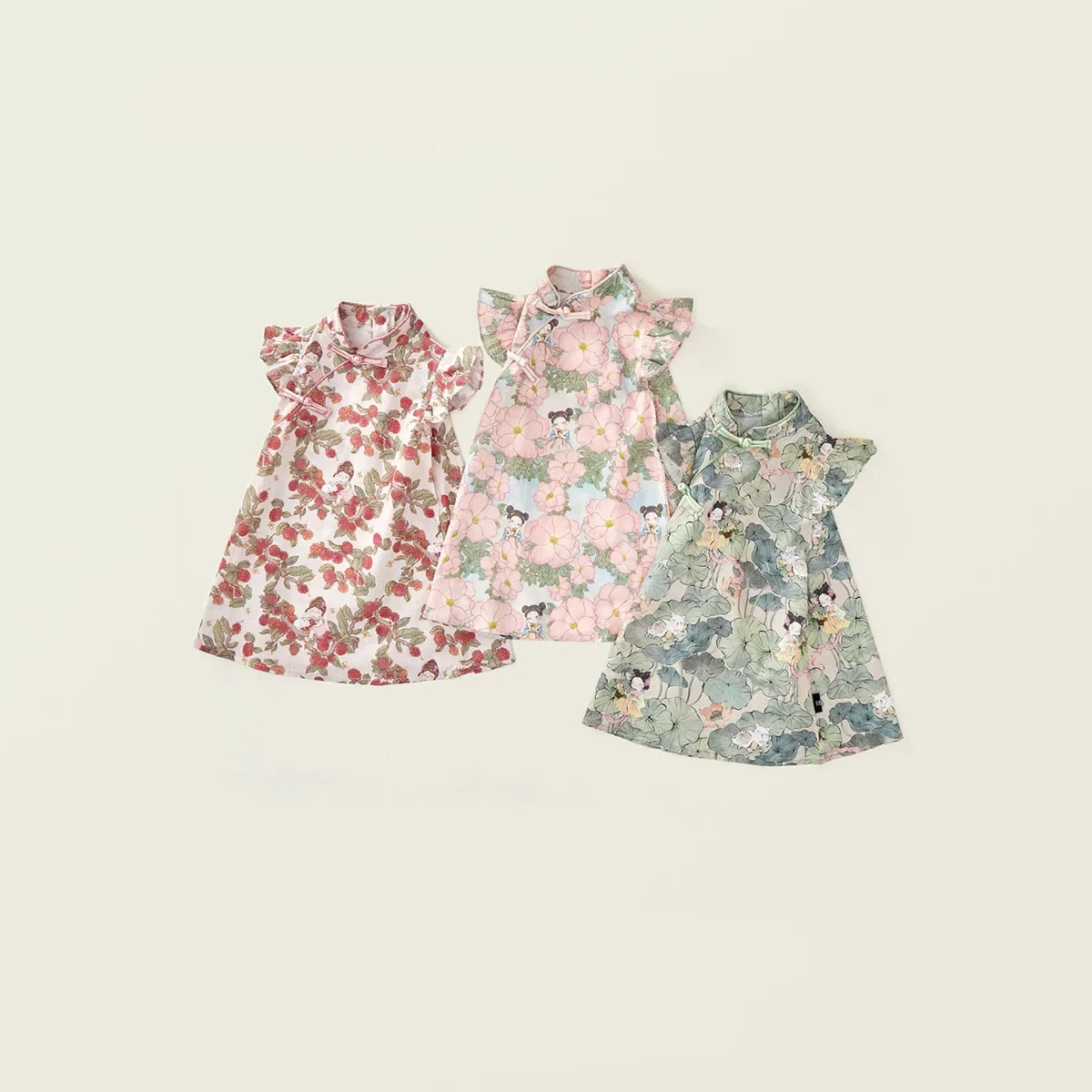 Primer plano del estampado de flores