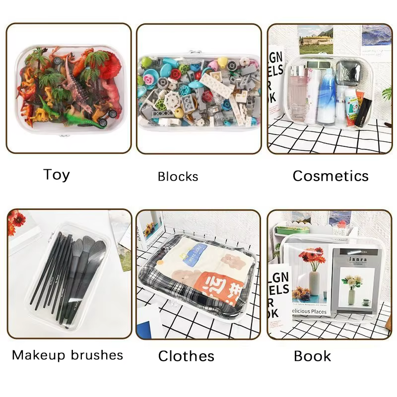 Bolsa organizadora impermeable transparente con cremallera bebé - imagen 4