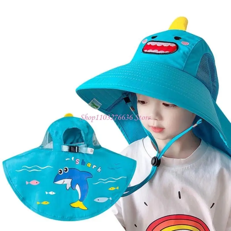 R6FD sombrero de sol infantil tipo cubo plegable para playa - imagen 5