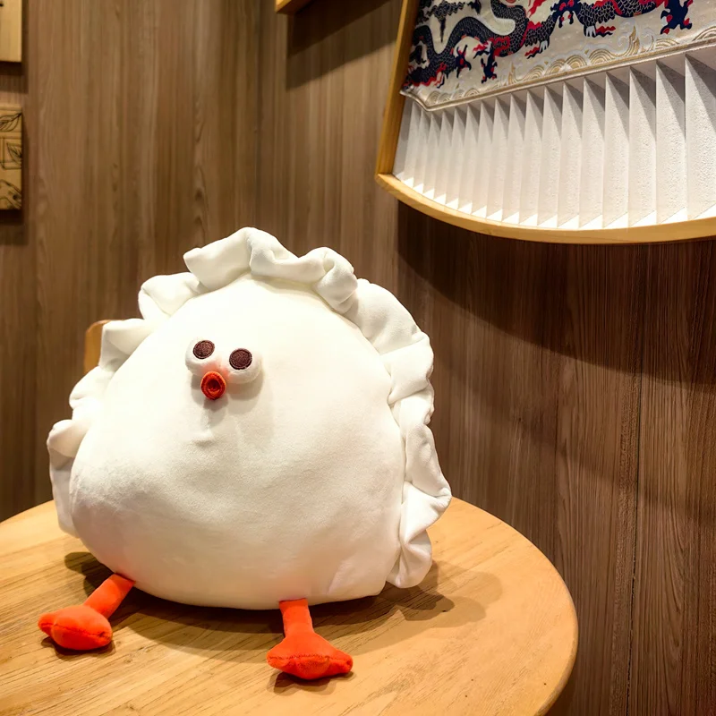 Peluche de pollo con motivo tomate, juguete almohada infantil - imagen 5