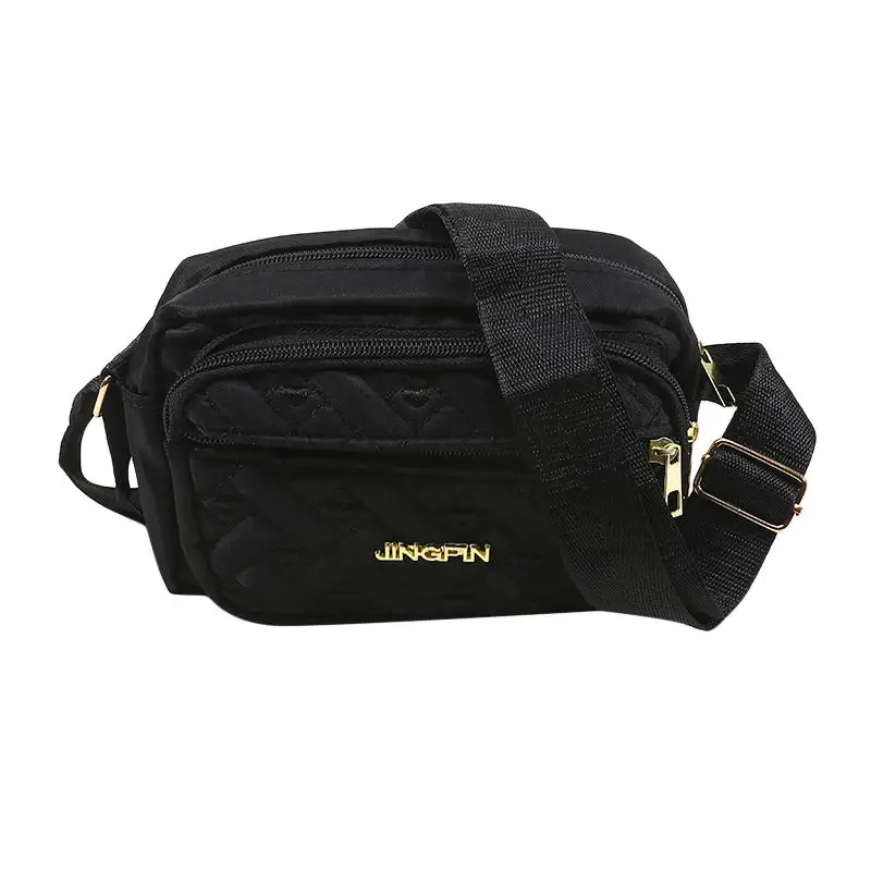 Bolso cruzado acolchado ligero con múltiples compartimentos vintage