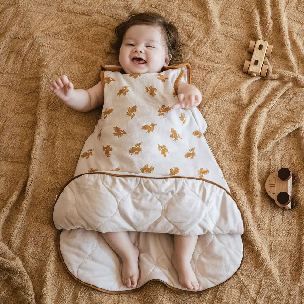 Saco de dormir antipatadas para bebé – Sin mangas con estampado trigo - imagen 5