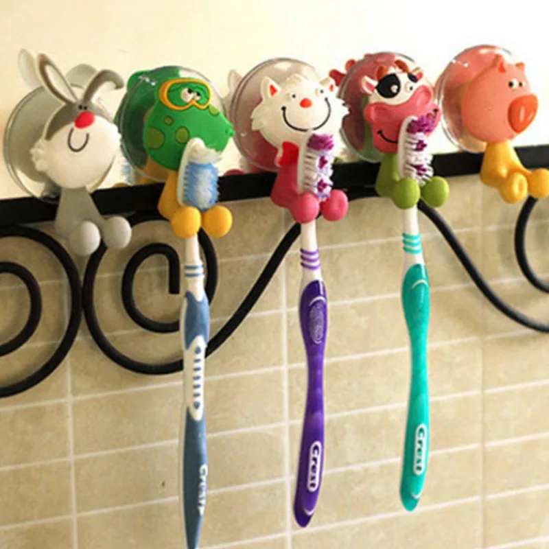 Soporte para cepillos de dientes infantil con animales para ducha - imagen 4