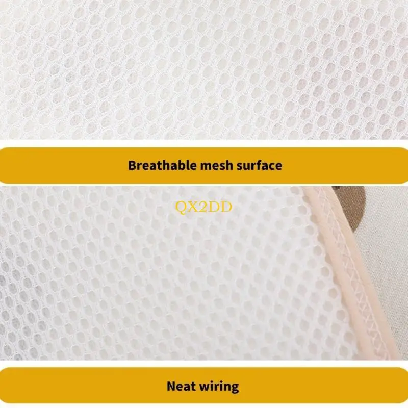 Almohadilla impermeable de algodón crepé para cochecito mostrando su superficie absorbente