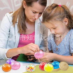 Bola antiestrés en forma de dumpling, juguete sensorial apretable