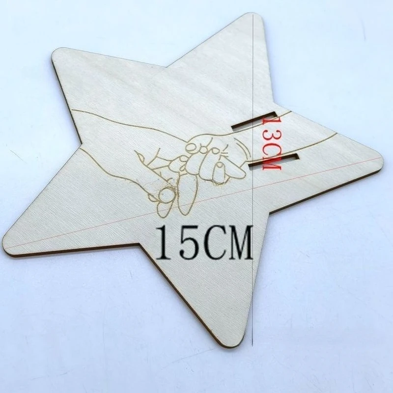 Pulseras de madera para recién nacido - Placas conmemorativas - imagen 2