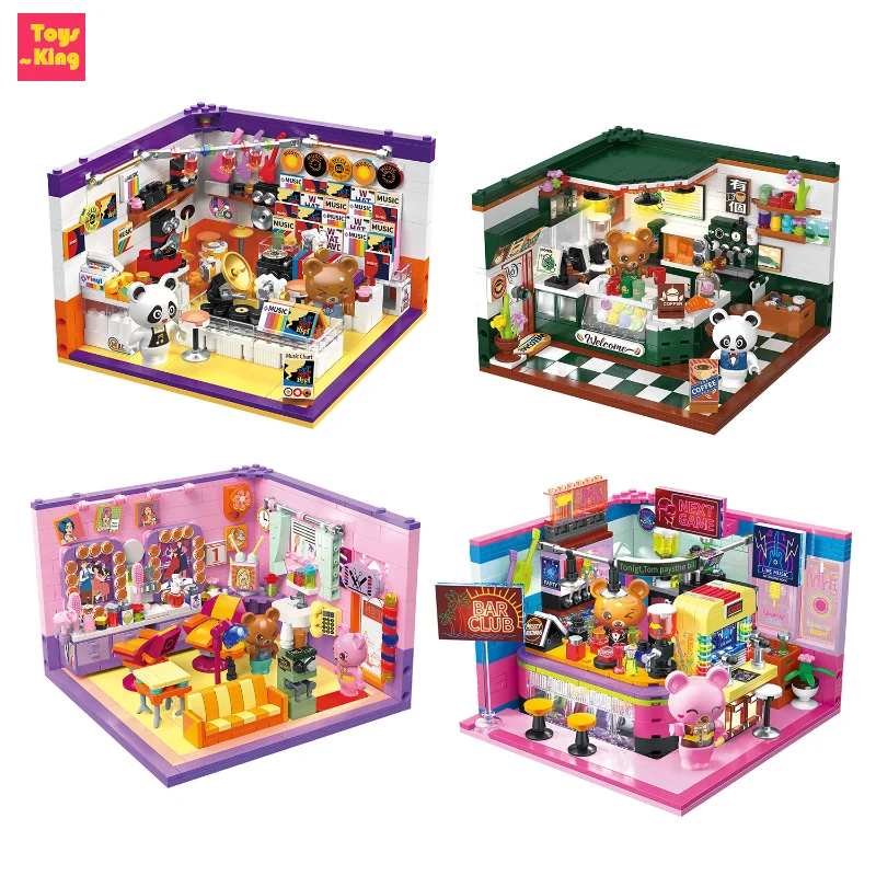 Juego de construcción Café Oso – Bloques juguete para niños - imagen 4