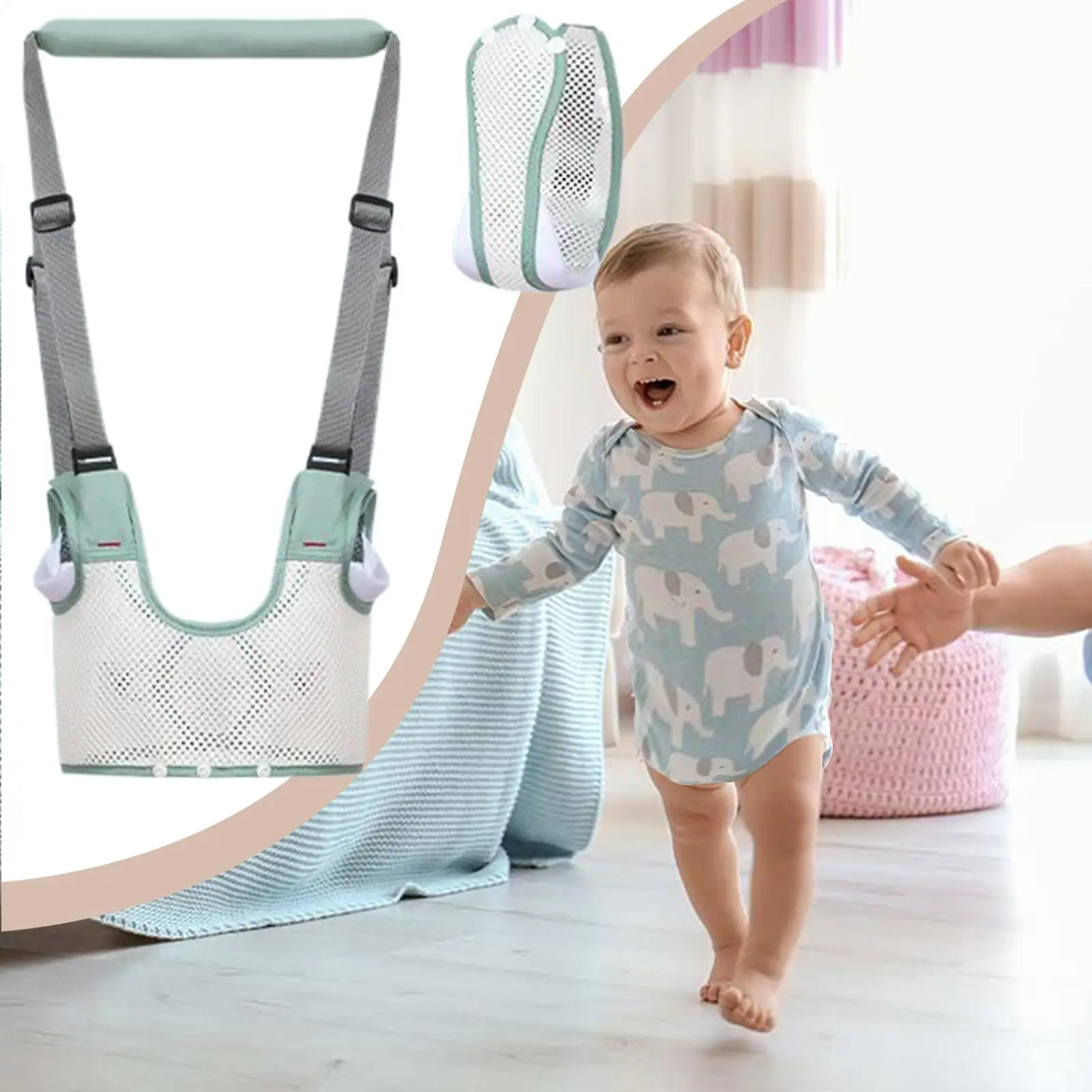 Arnés acolchado con soporte ensanchado